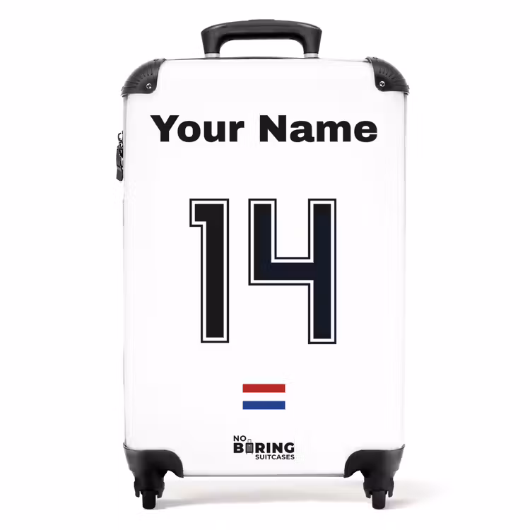 Suitcase with name - Netherlands away jersey — 1