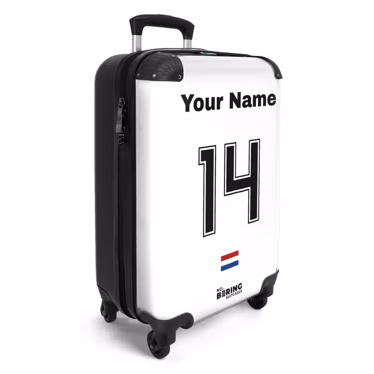 Suitcase with name - Netherlands away jersey — 4
