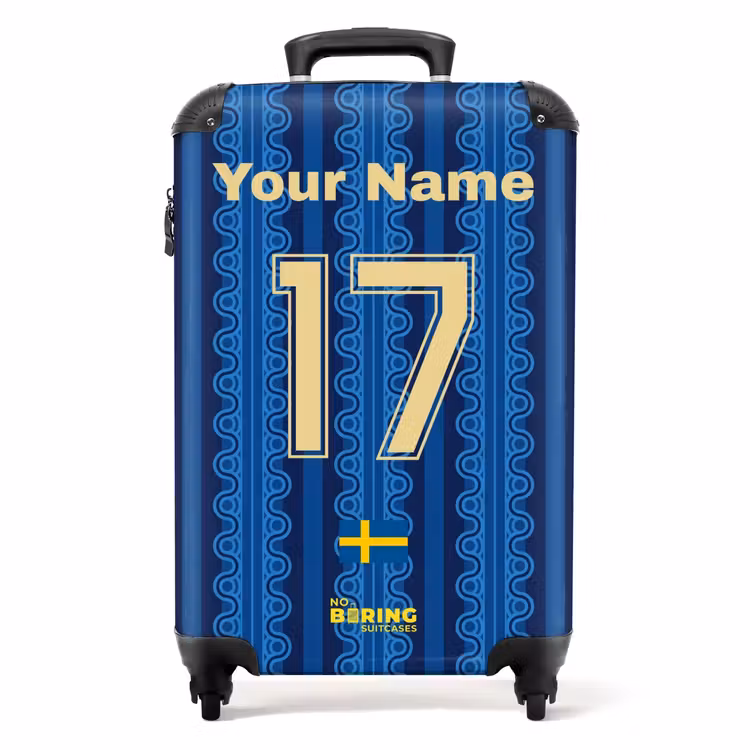 Suitcase with name - Sweden away jersey — 1