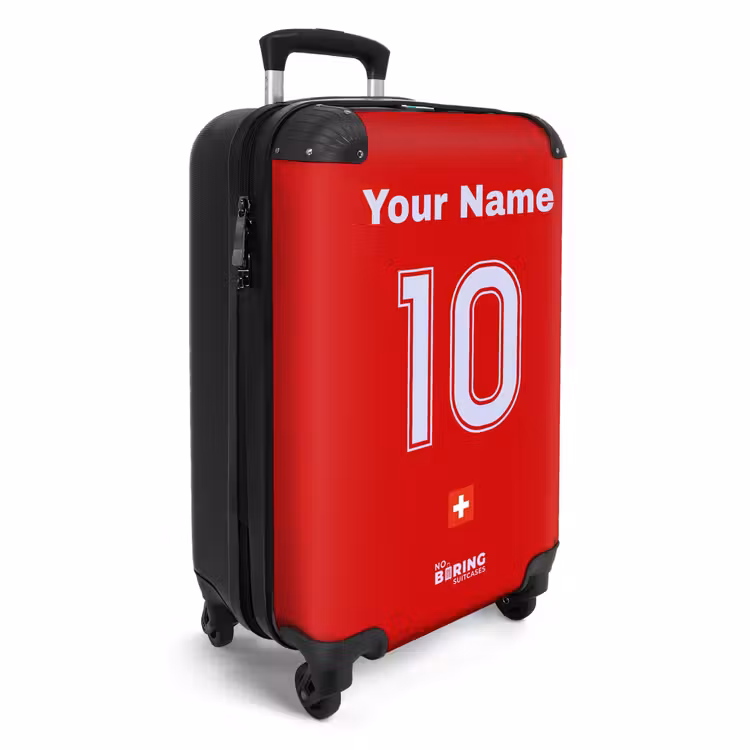 Suitcase with name - Switzerland home jersey — 4