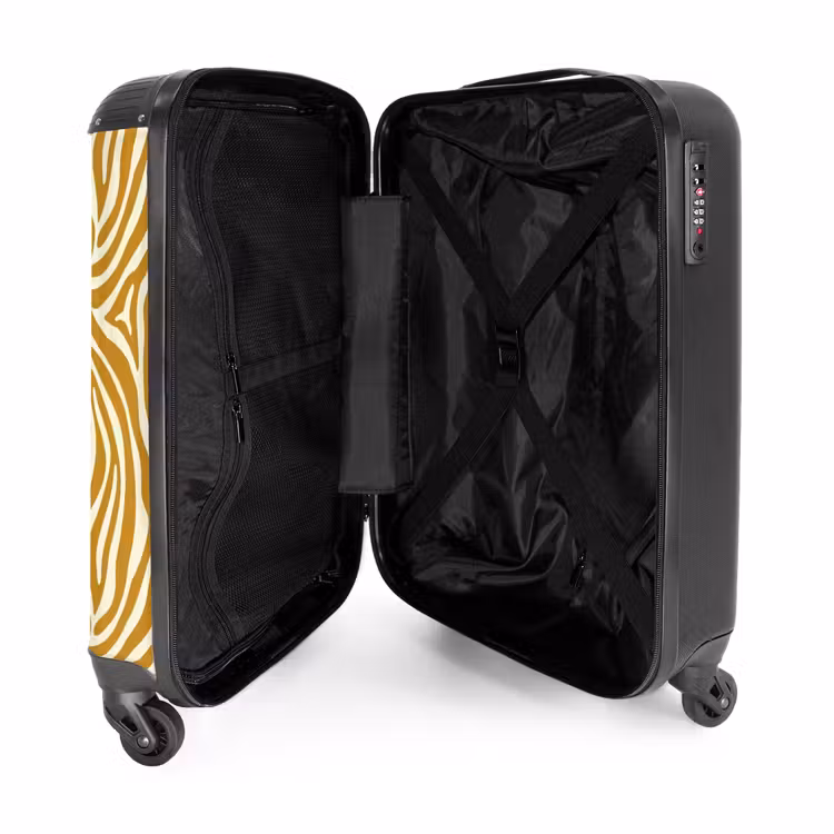 Suitcase - Zebra - Classic - Ochre - Yellow — 3
