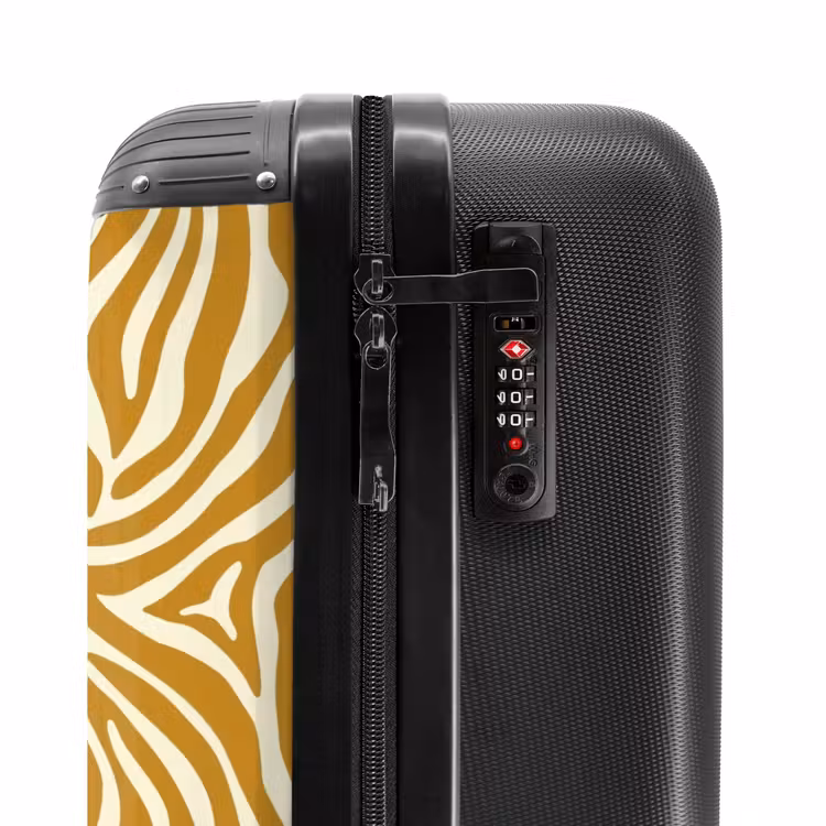 Suitcase - Zebra - Classic - Ochre - Yellow — 5
