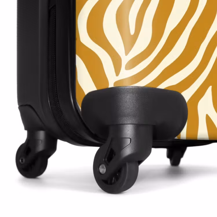 Suitcase - Zebra - Classic - Ochre - Yellow — 6