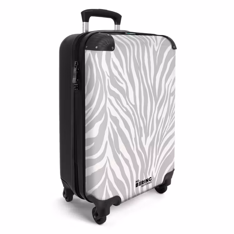 Suitcase - Zebra - Motif - Gray — 4