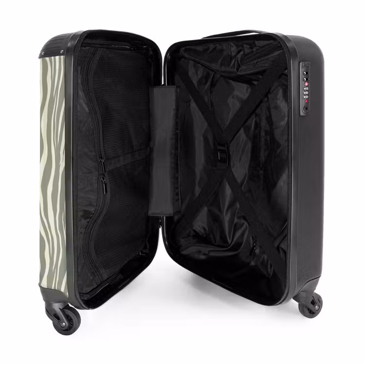 Suitcase - Zebra - Motif - Green — 3