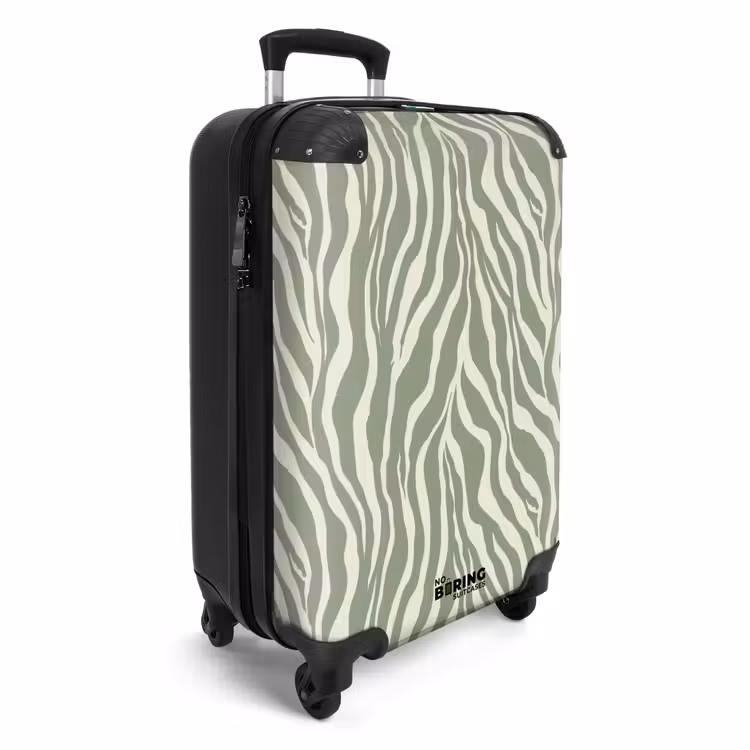Suitcase - Zebra - Motif - Green — 4