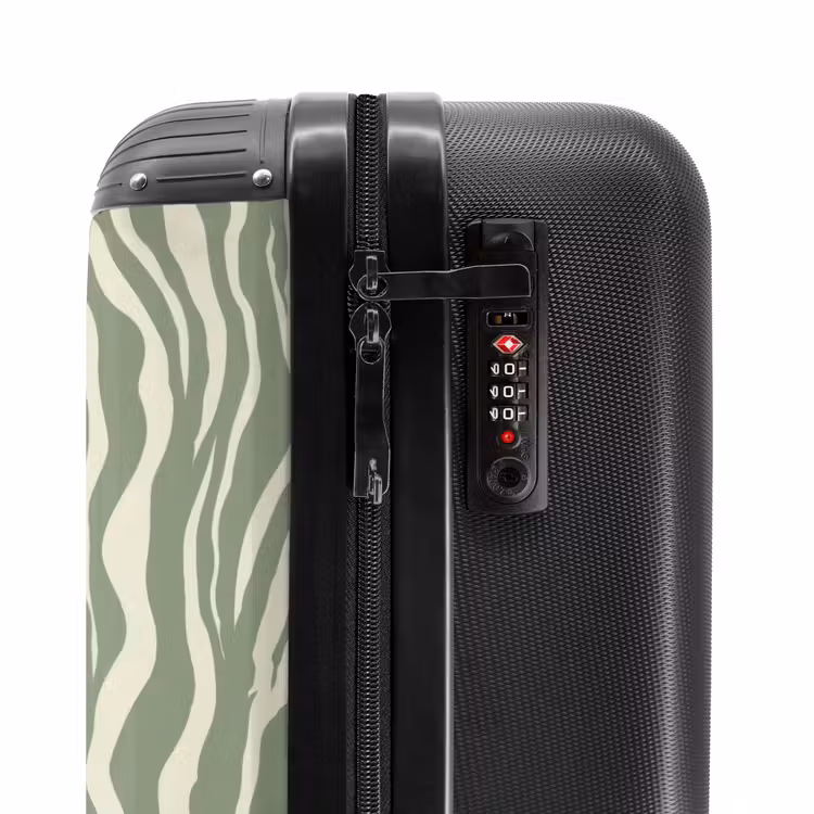 Suitcase - Zebra - Motif - Green — 5