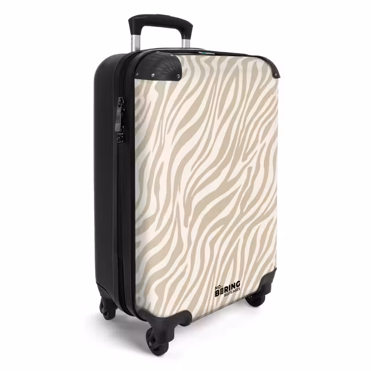 Suitcase - Zebra - Pattern - Beige — 4