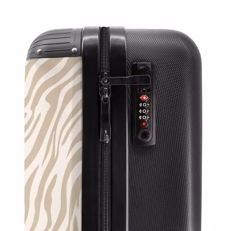 Suitcase - Zebra - Pattern - Beige — 5