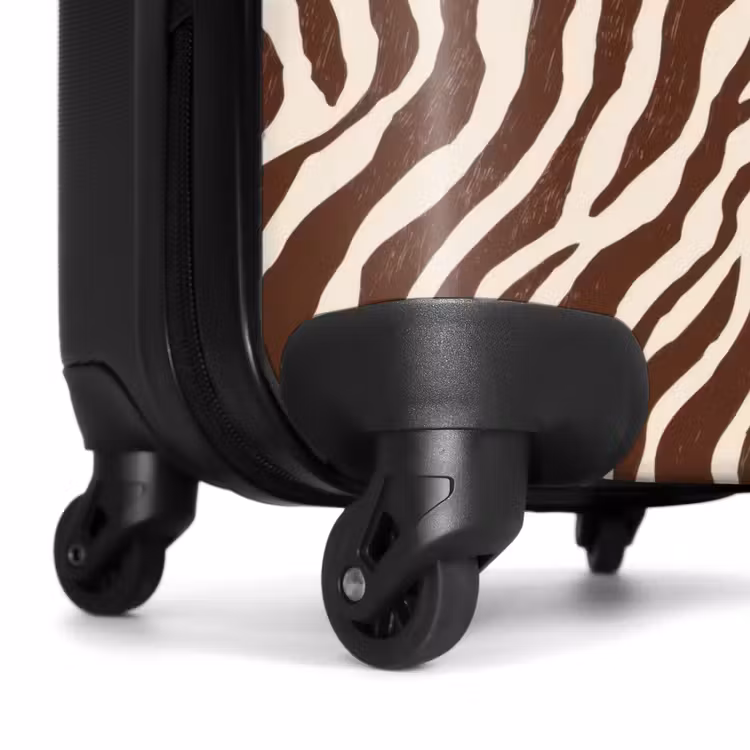 Suitcase - Zebra - Pattern - Black - White — 6