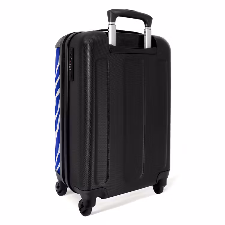Suitcase - Zebra - Pattern - Cobalt - Blue — 2