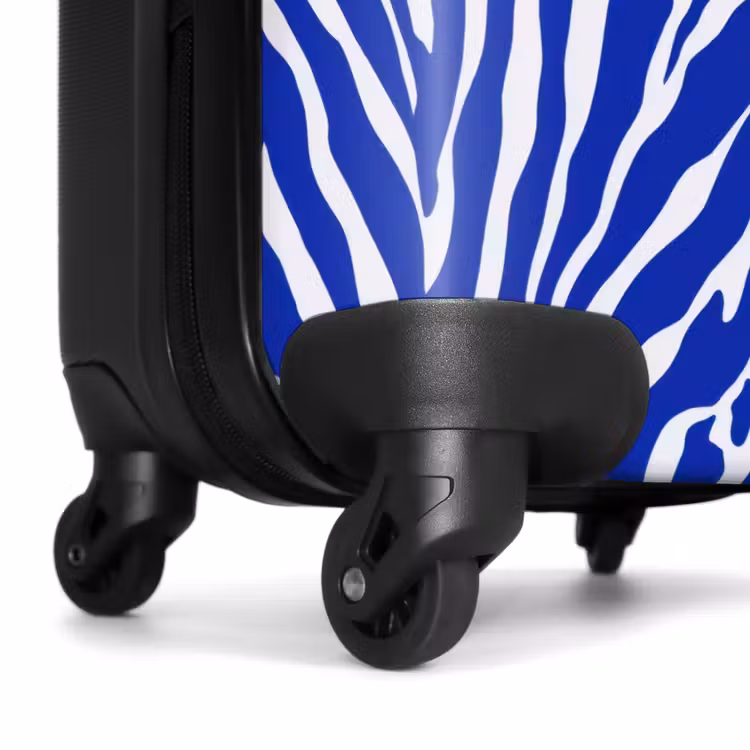 Suitcase - Zebra - Pattern - Cobalt - Blue — 6