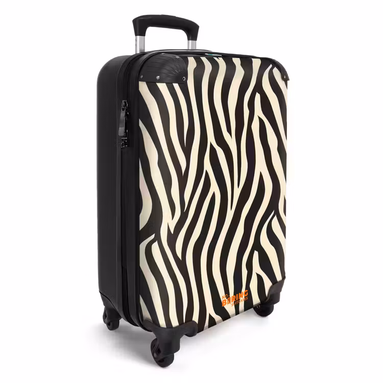 Suitcase - Zebra - Print - Classic - Black — 4