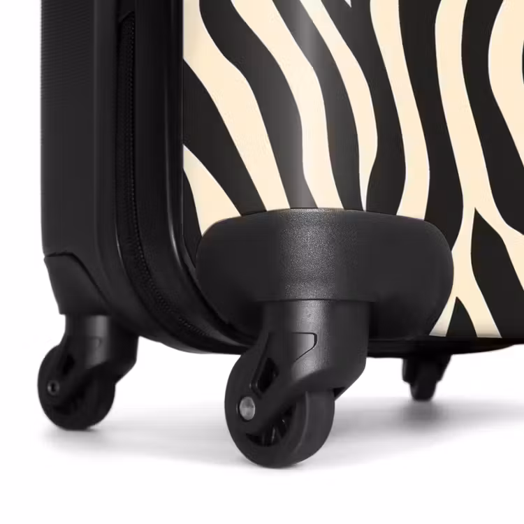Suitcase - Zebra - Print - Classic - Black — 6