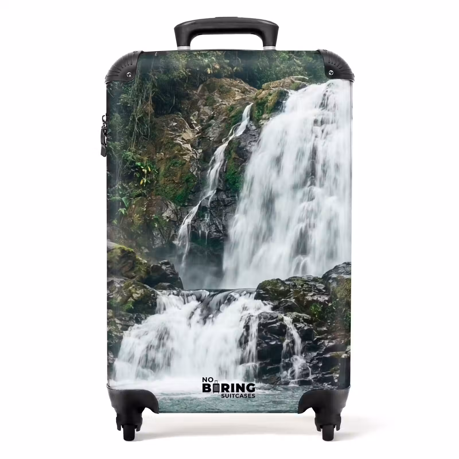 Suitcase - Waterfall - Forest - Nature - Greenery — 1