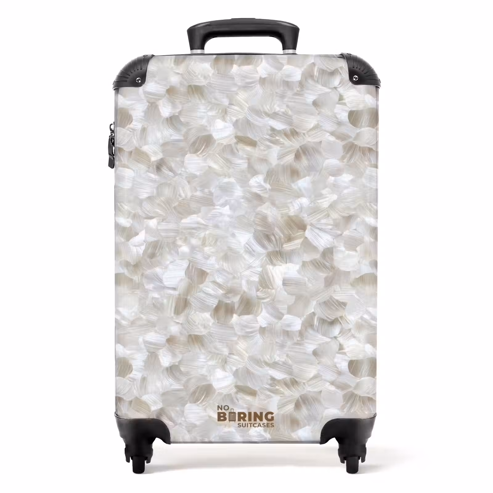 Suitcase - White - Brush strokes - Relief effect — 1