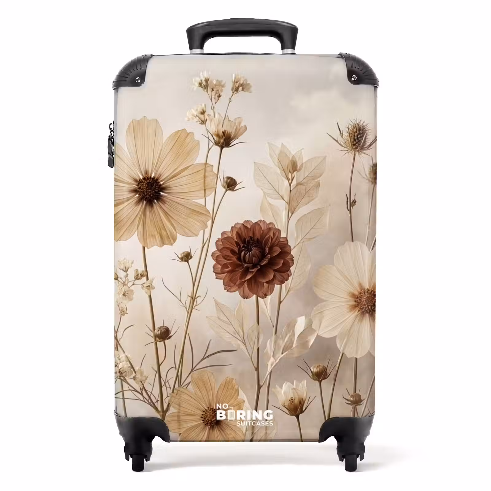 Suitcase - Wildflowers - Botanical - Vintage - Nature - Rustic — 1