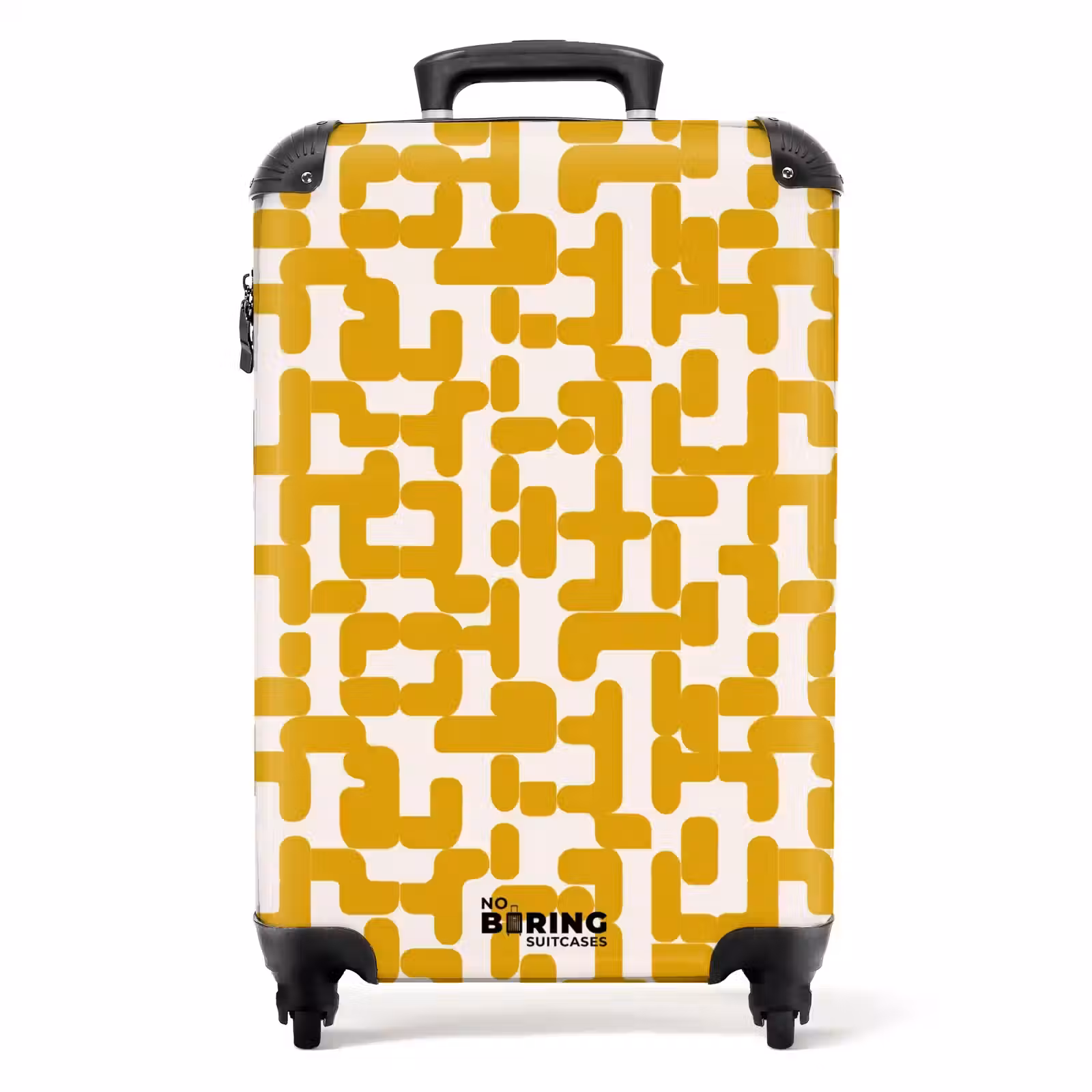 Suitcase - Yellow - Beige - Pattern — 1