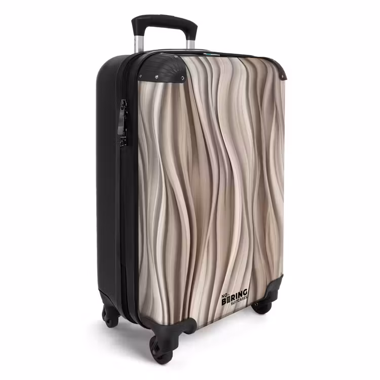 Suitcase - Waves - 3D - Cream — 4