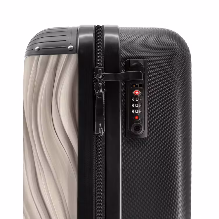 Suitcase - Waves - 3D - Cream — 5