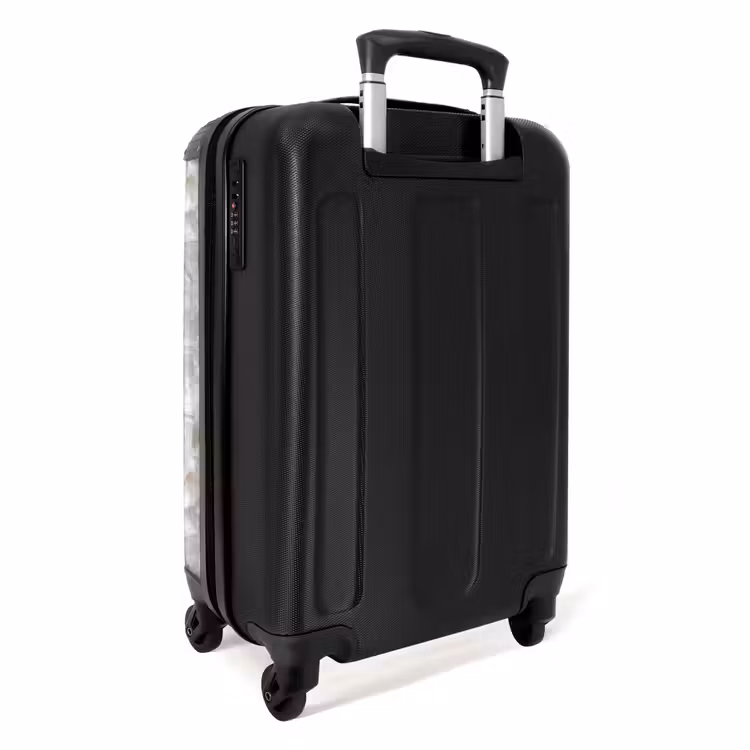 Suitcase - White - Brush strokes - Relief effect — 2