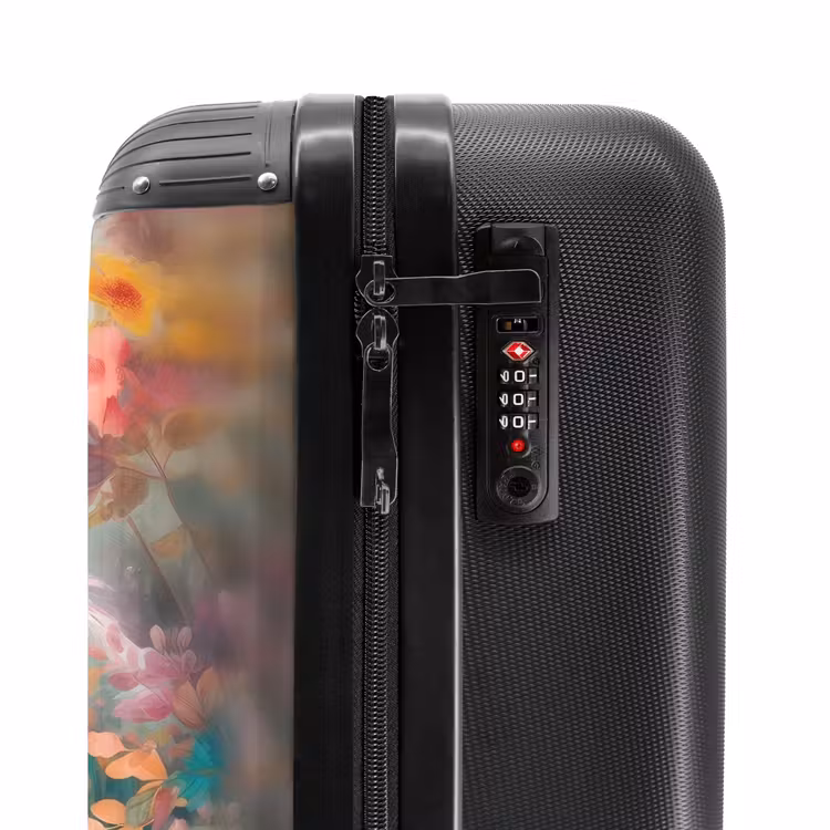 Suitcase - White horse surrounded by flowers — 6
