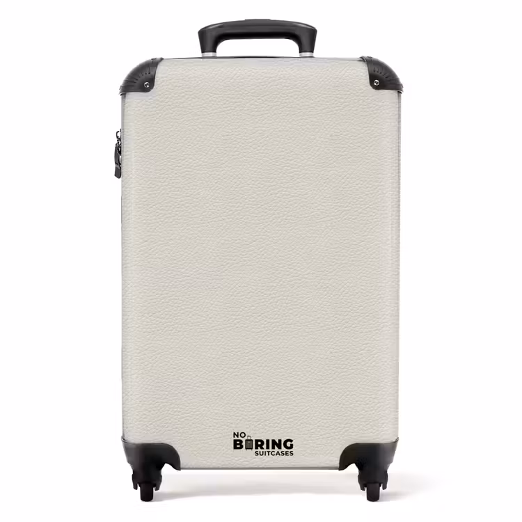 Suitcase - Wit leer patroon — 1
