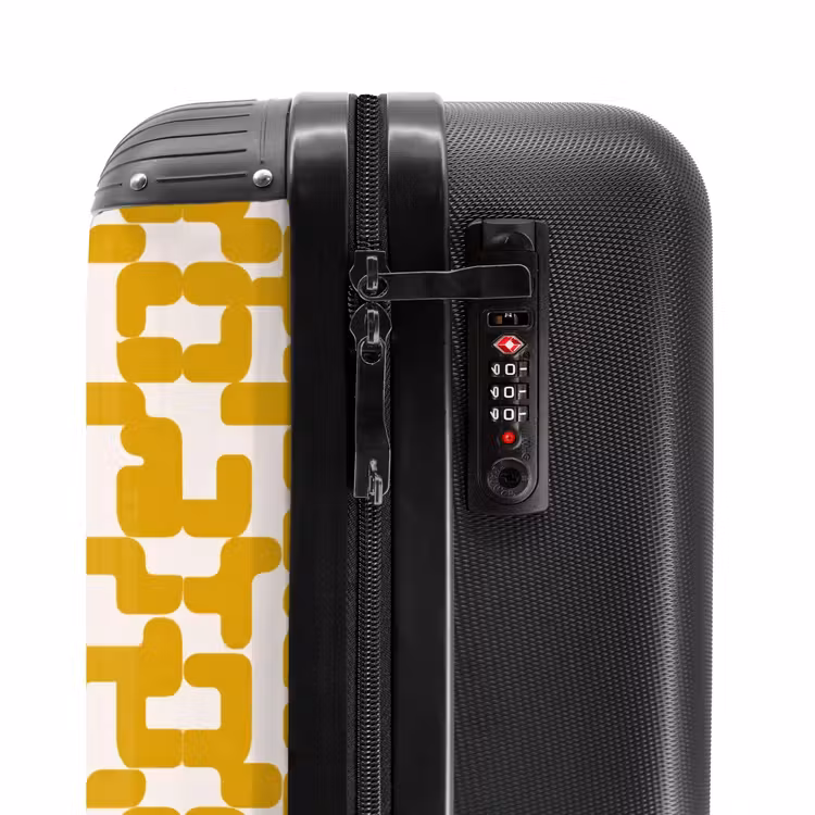 Suitcase - Yellow - Beige - Pattern — 5