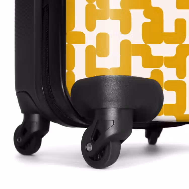 Suitcase - Yellow - Beige - Pattern — 6