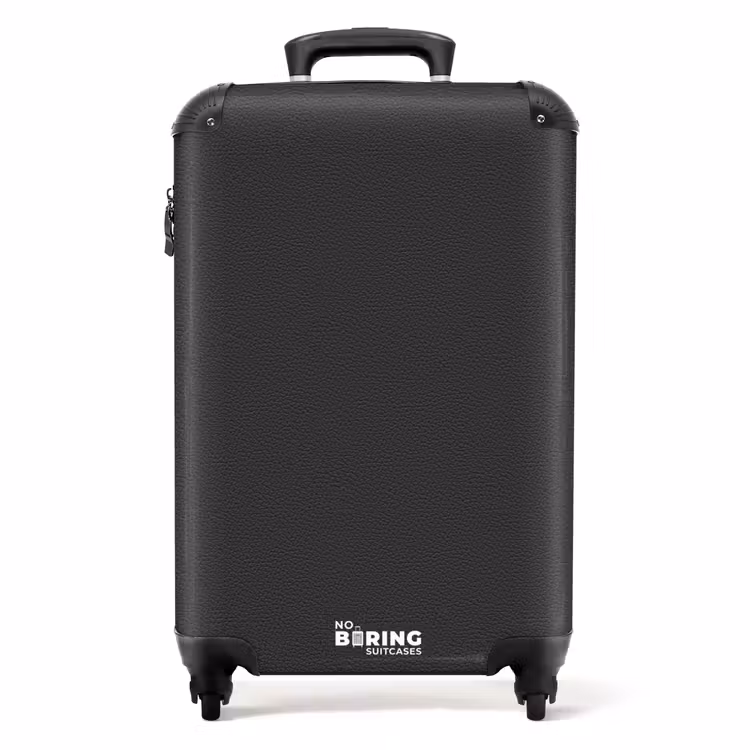 Suitcase - Zwart leer patroon — 1