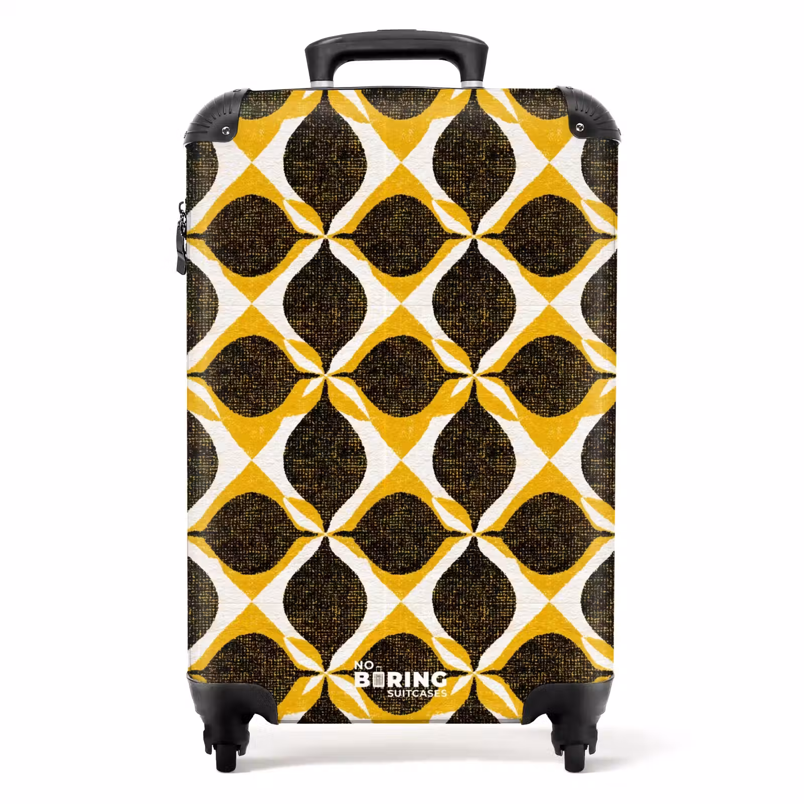 Suitcase - Yellow - Black - Geometric - Retro - Texture — 1