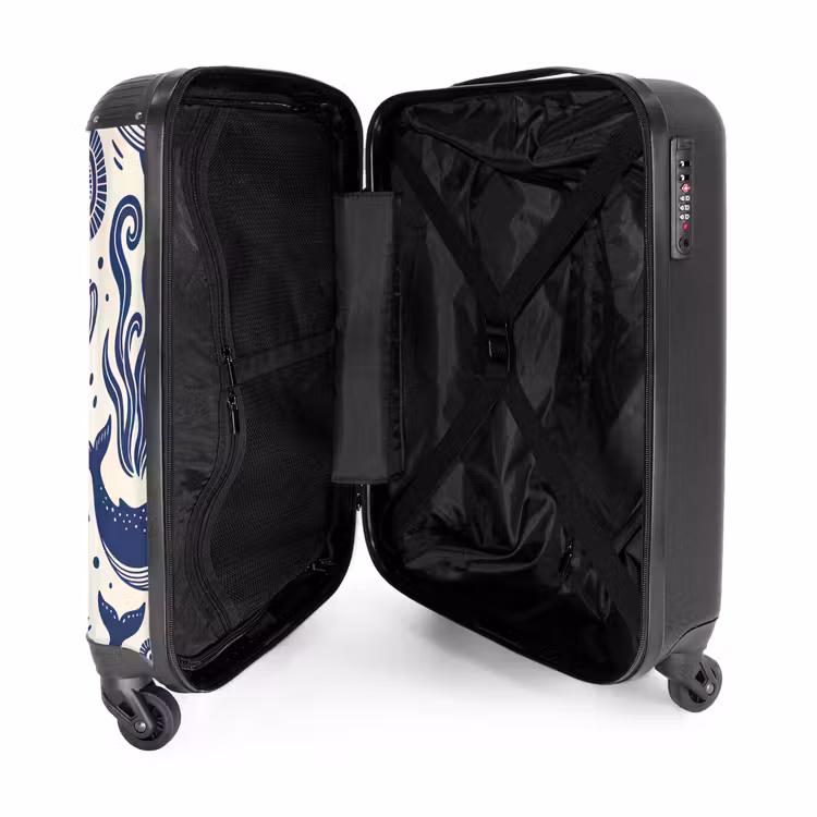 Suitcase - Whale - Underwater - Animals - Abstract - Blue — 3
