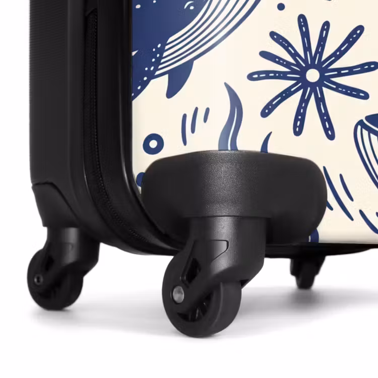 Suitcase - Whale - Underwater - Animals - Abstract - Blue — 6