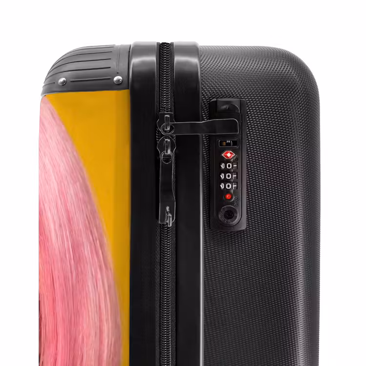 Suitcase - Woman - Portrait - Abstract - Colorful - Yellow — 5