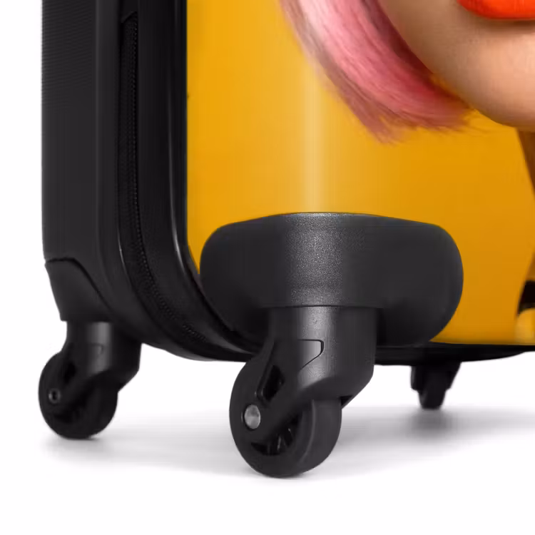 Suitcase - Woman - Portrait - Abstract - Colorful - Yellow — 6