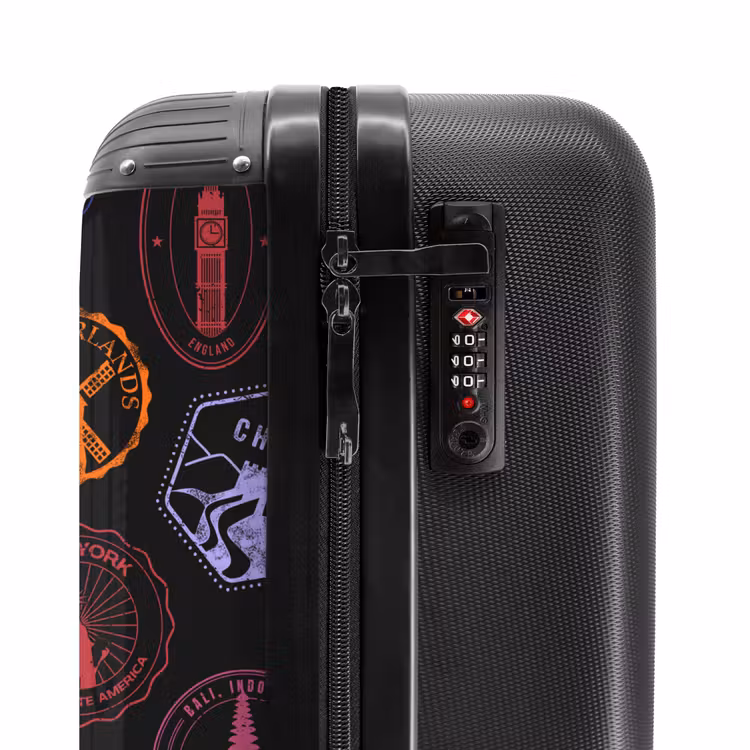 Suitcase - World Landmarks - Colorful - Stamps — 5