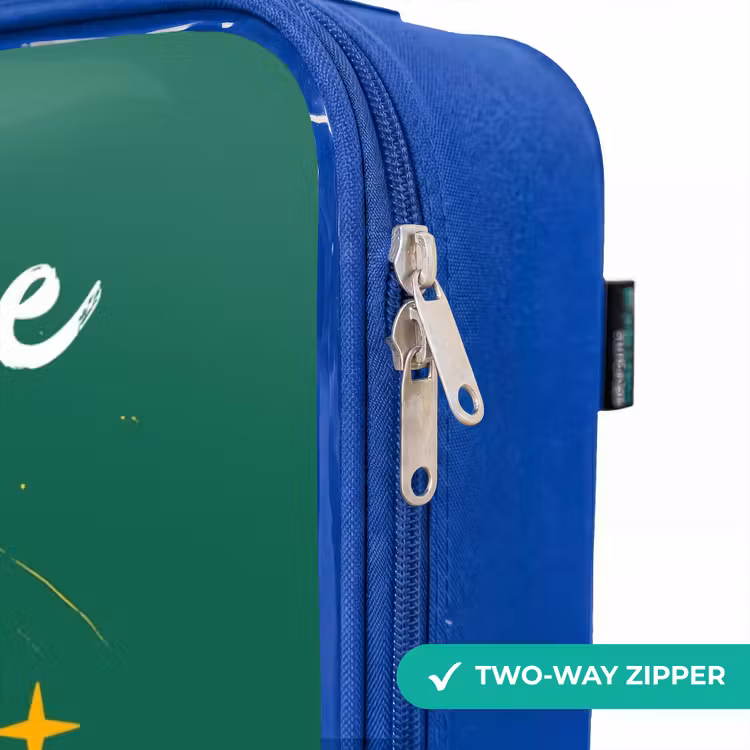 Children's suitcase with name - Blue - Dino - Planet - Stars - Green — 6