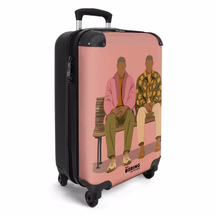 Suitcase - Illustration - Bench - People - Minimalist — 4