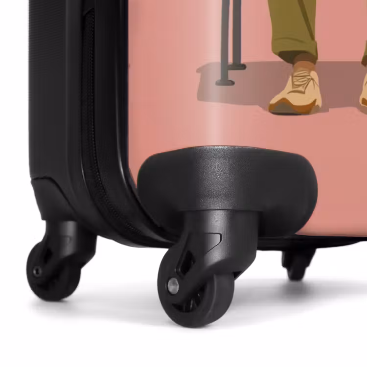 Suitcase - Illustration - Bench - People - Minimalist — 6