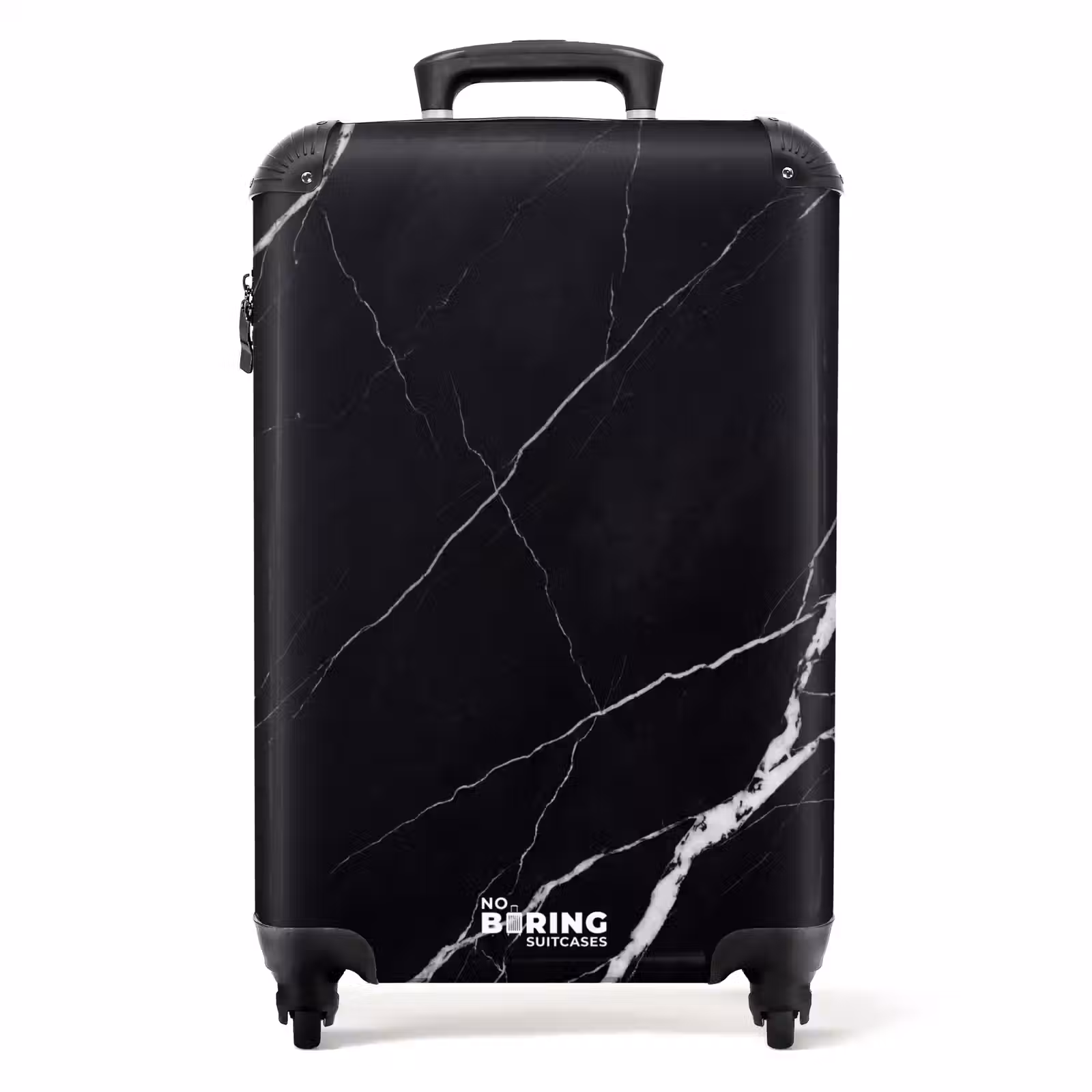 Suitcase - Marble - Pattern - Abstract - Modern - Black — 1