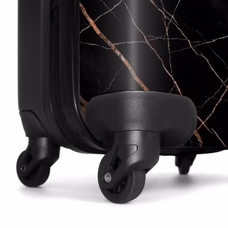 Suitcase - Marble - Gold - Pattern - Luxury - Black — 6