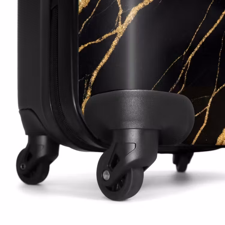 Suitcase - Marble - Gold - Texture - Abstract - Black — 6