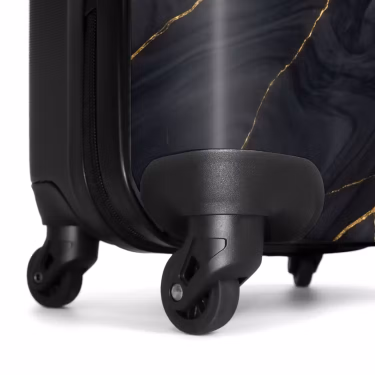 Suitcase - Marble - Gold Veins - Abstract - Modern - Black — 6