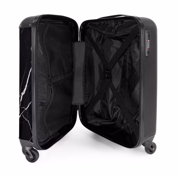Suitcase - Marble - Pattern - Abstract - Modern - Black — 3