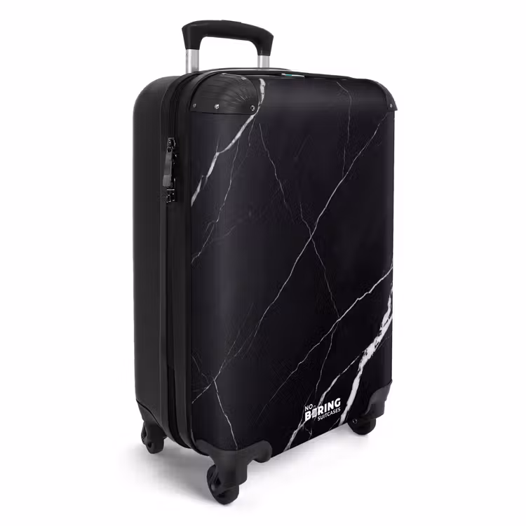 Suitcase - Marble - Pattern - Abstract - Modern - Black — 4