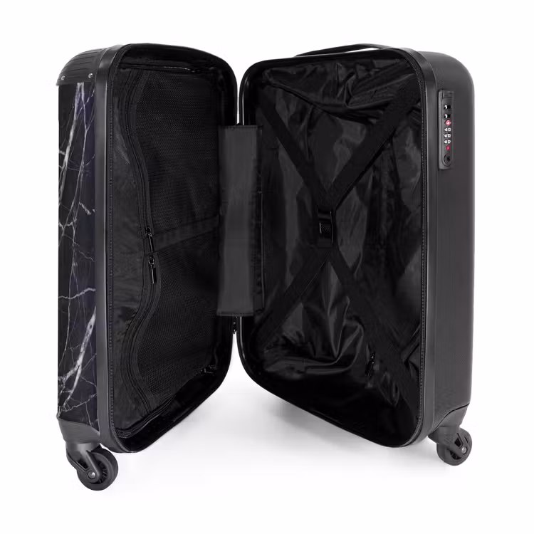 Suitcase - Marble - Pattern - Modern - Black - White — 3
