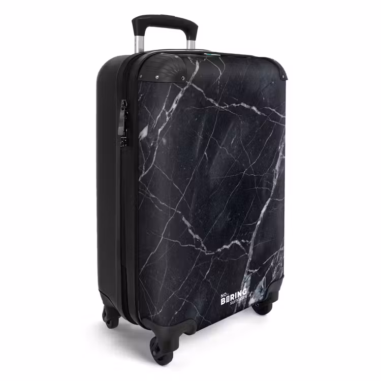 Suitcase - Marble - Pattern - Modern - Black - White — 4