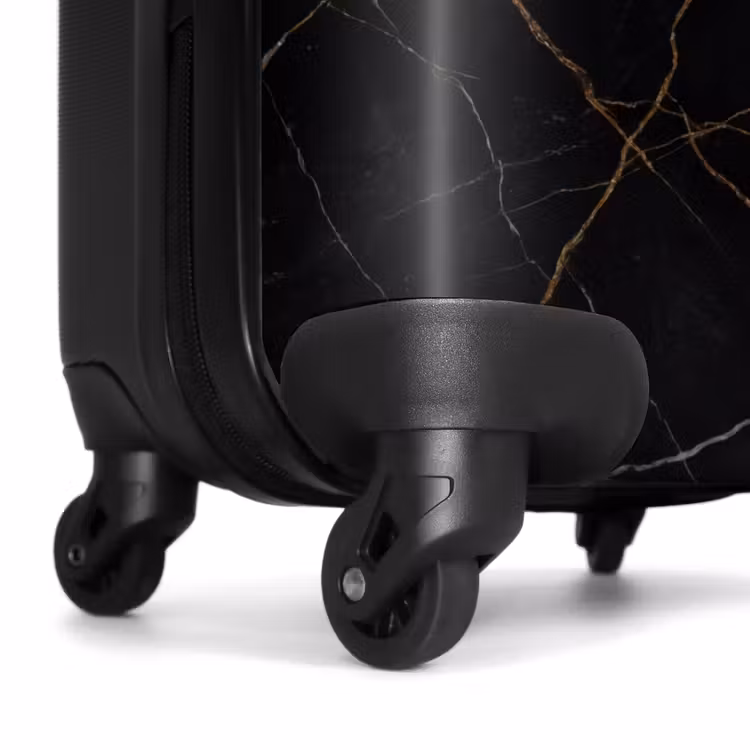 Suitcase - Natural Stone - Marble Pattern - Abstract - Modern - Black - Gold — 6