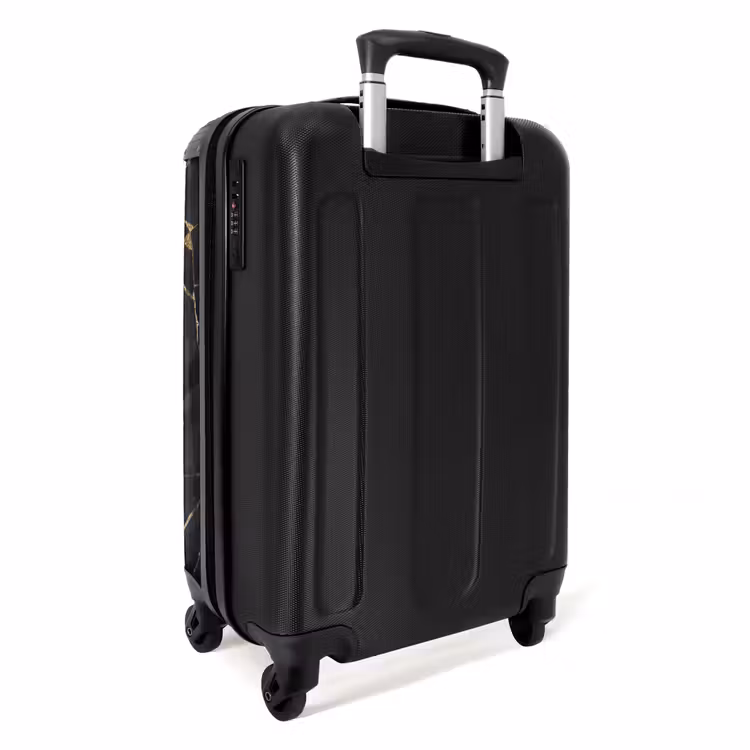 Suitcase - Texture - Golden Lines - Abstract - Modern - Black — 2
