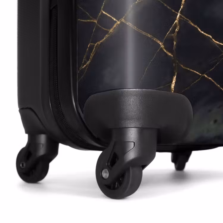 Suitcase - Texture - Golden Lines - Abstract - Modern - Black — 6